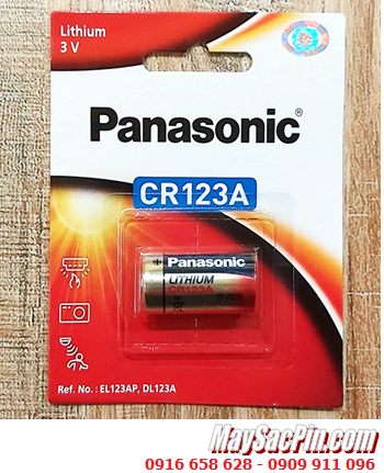 Panasonic CR123A, Pin 3v Lithium Panasonic CR123A chính hãng Made in Japan